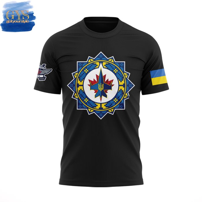 Winnipeg Jets Ukrainian Heritage Night 2024 Limited TShirt