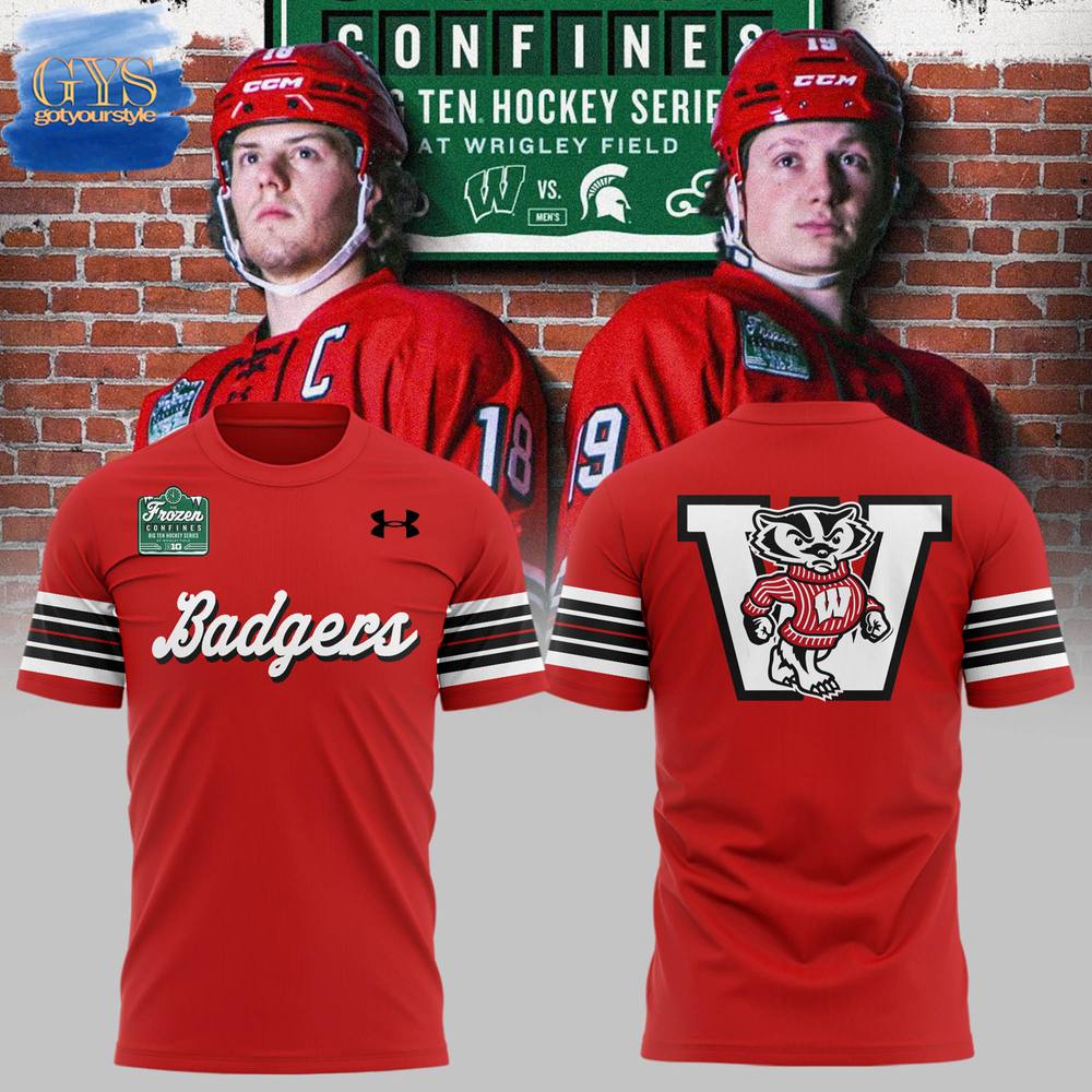 Wisconsin Badgers 2025 Frozen Confines Limited Edition TShirt Wisconsin Badgers 2025 Frozen Confines Limited Edition Unisex Performance T-Shirt